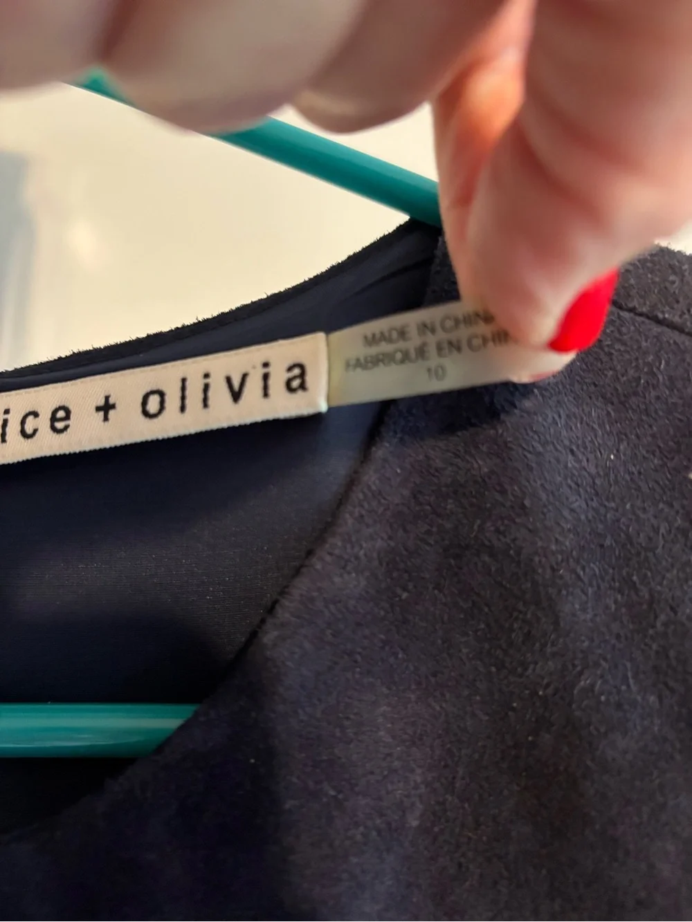 ALICE + OLIVIA LAMBS LEATHER‎ DECORATIVE SIDES SLEEVELESS 10